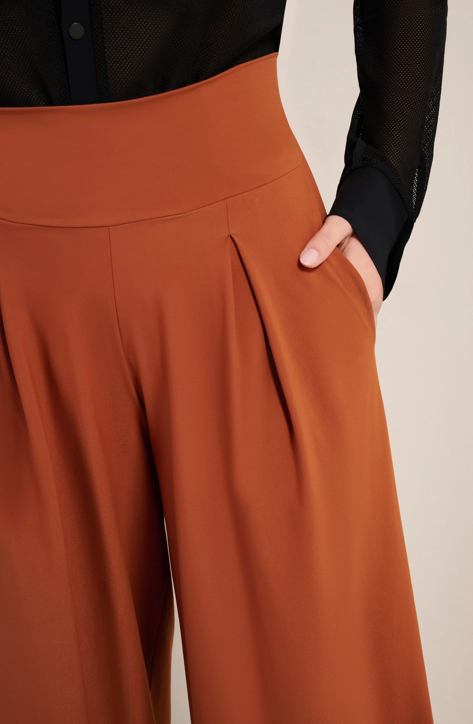 panna Pantalon à plis noisette Noisette