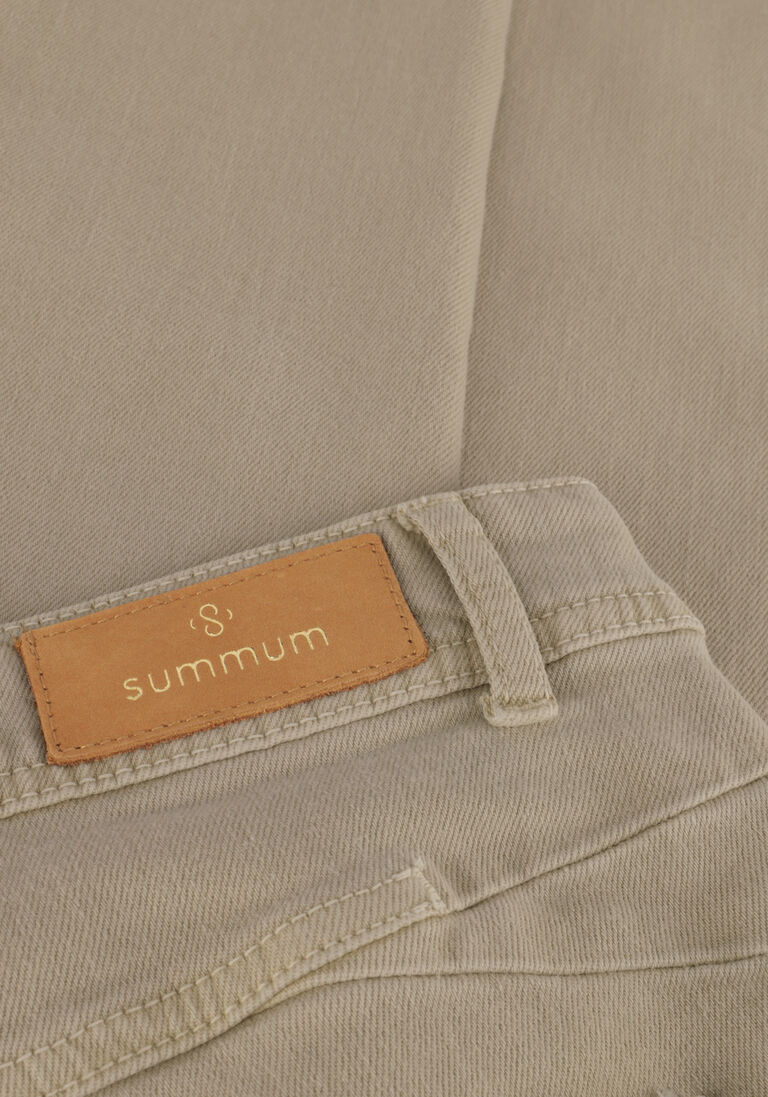 SUMMUM creme summum mom jeans barrel fit pants vintage comf stretch twill