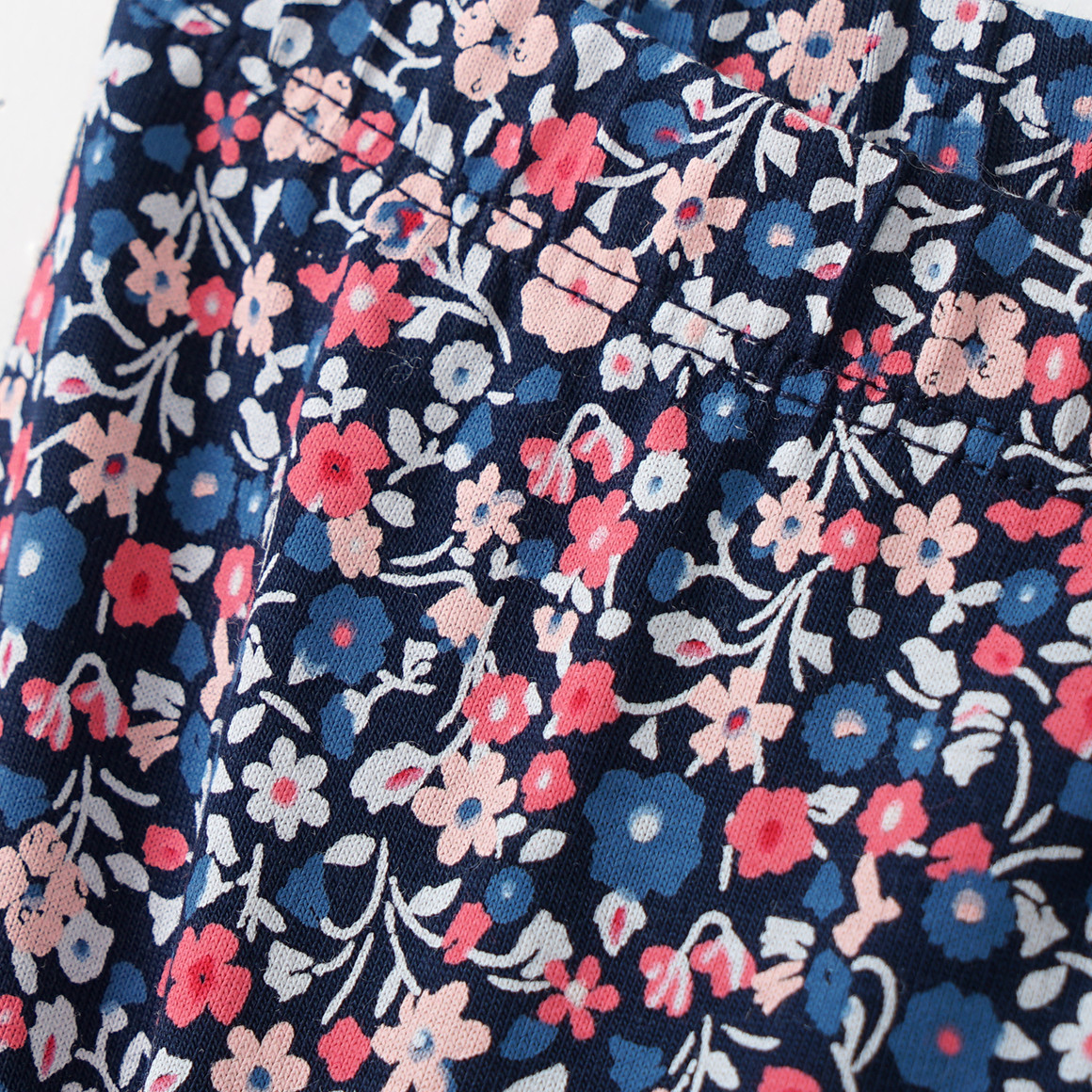 Topolino Mädchen Leggings mit Blumen-Allover dunkelblau