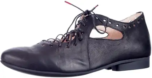 Think zwart 000565-0000 - maat 37 veterschoen zwart - maat 37 Calandschoen