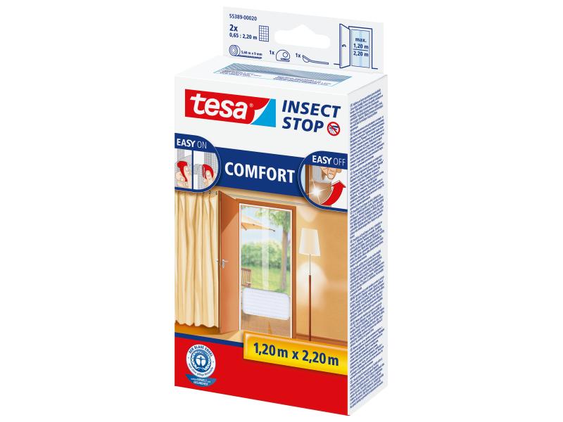 tesa Fliegengitter Insect Stop Comfort Tür weiss Insektenschutz für Türen, weiss