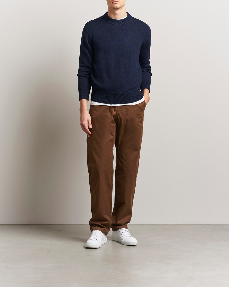 A.P.C. Chuck Cotton Drawstring Trousers Brown