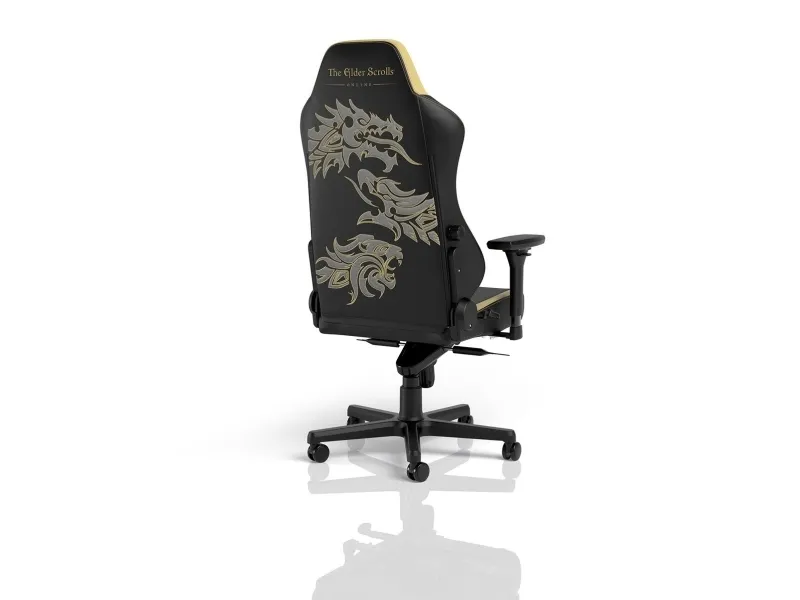 Noblechairs Hero - Stol - ergonomisk - armstøtter - vippe - drejeled - aluminium, polyurethan, velour, memory foam, koldskum, stålramme, veganerlæder (PU) - The Elder Scrolls Online Edition