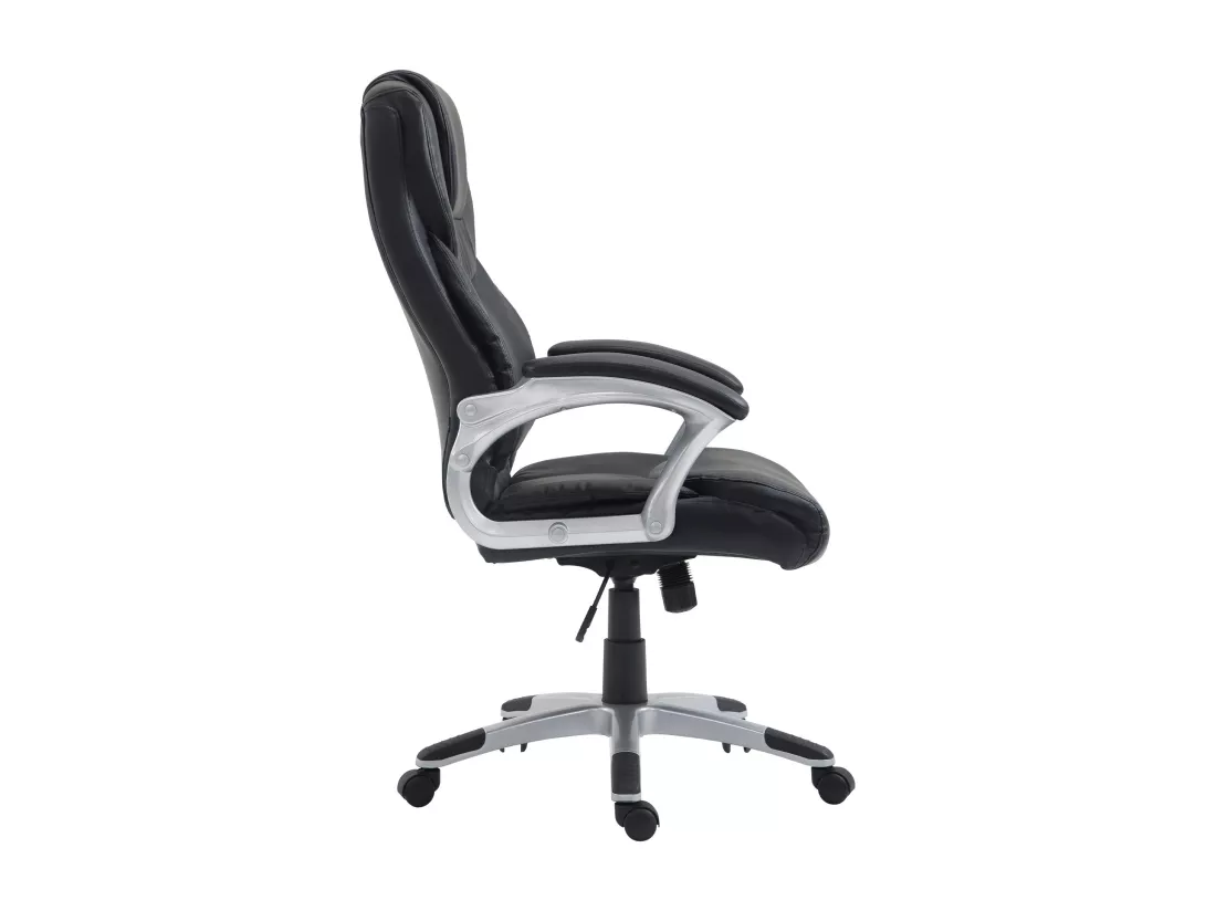 Chaise de bureau - Similicuir & Plastique - Noir - Texas V2