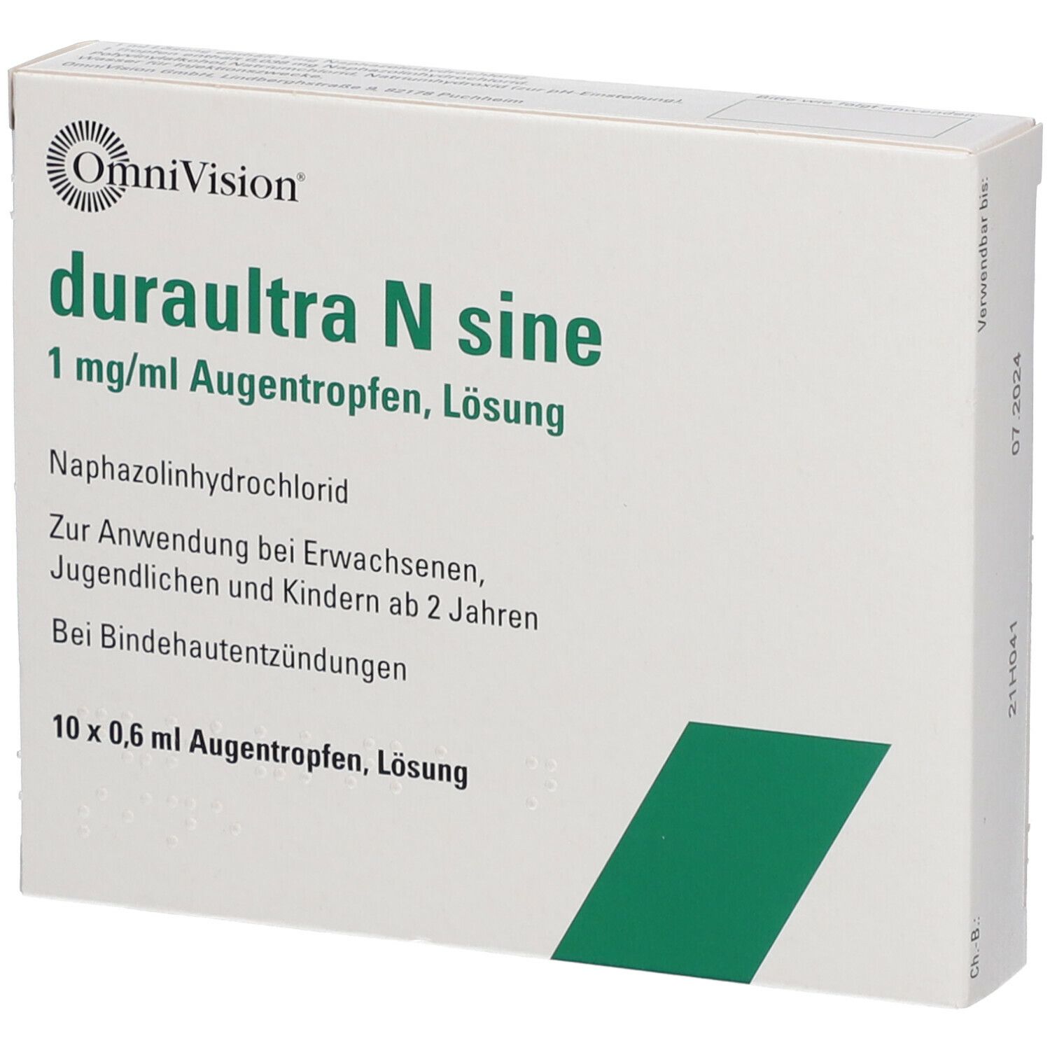 duraultra N sine 1 mg/ml Augentropfen