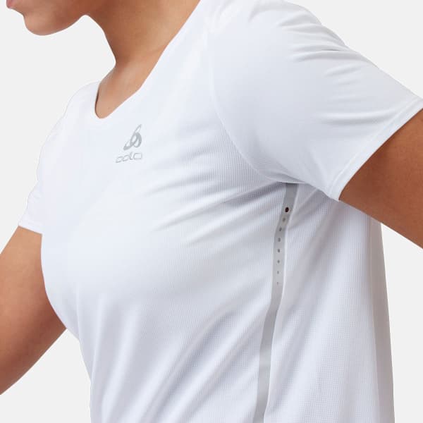 T-shirt running ODLO CREW NECK S/S ZEROWEIGHT CHILL-TEC W WHITE