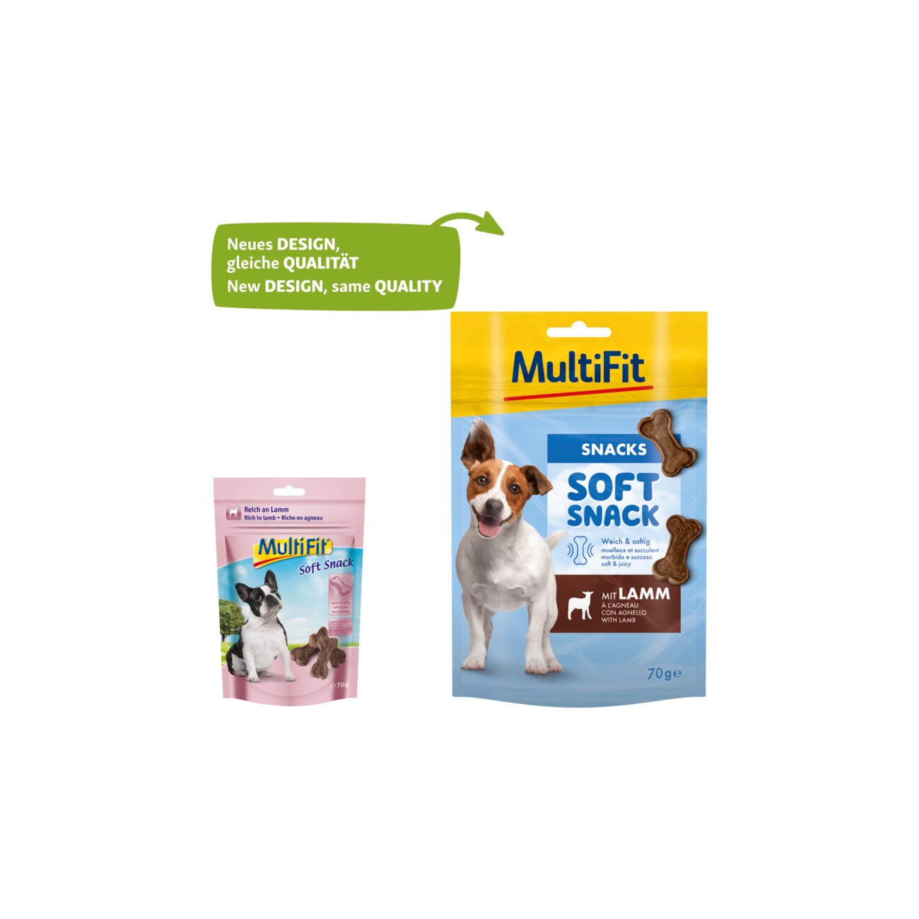 MultiFit Soft Snack 3x70g Lamm