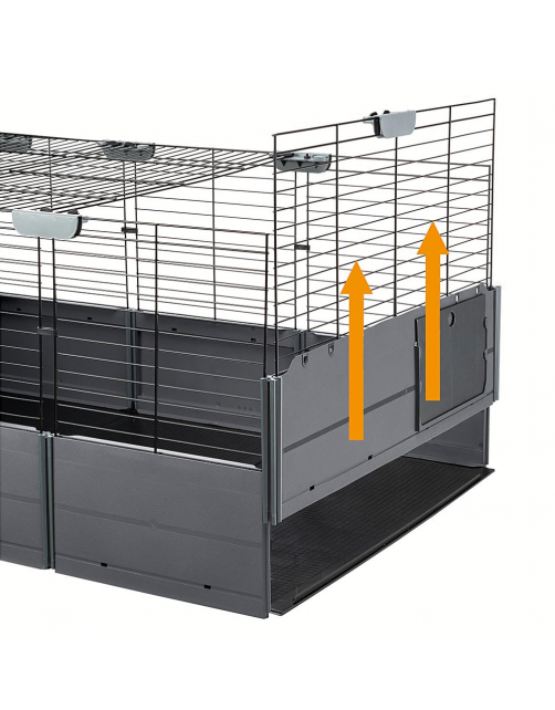 Ferplast Multipla - Dierenverblijf - 107.5x72x50 cm Grijs