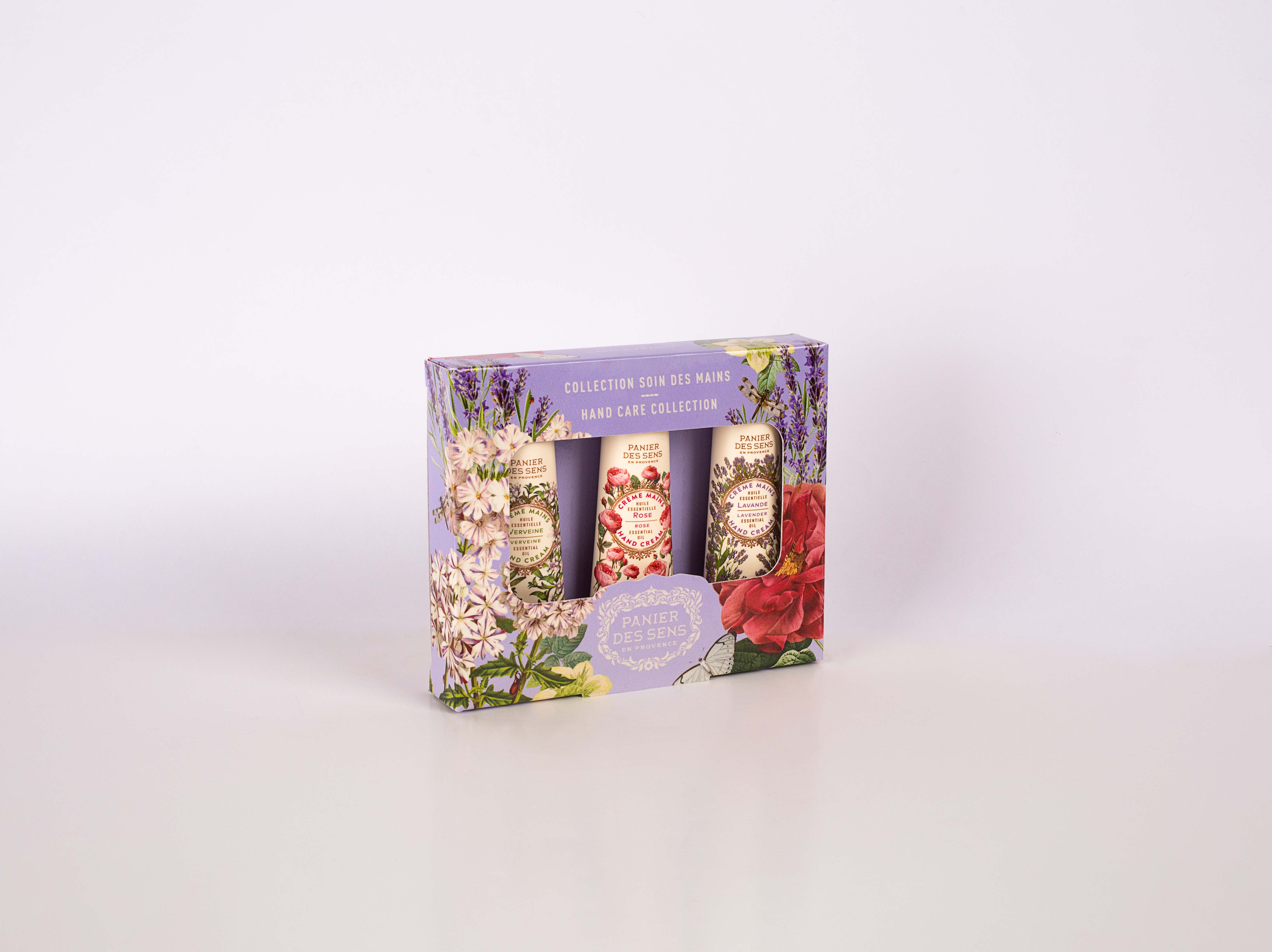 COFFRET 3 CRÈMES MAINSVERVEINE, ROSE, LAVANDE |