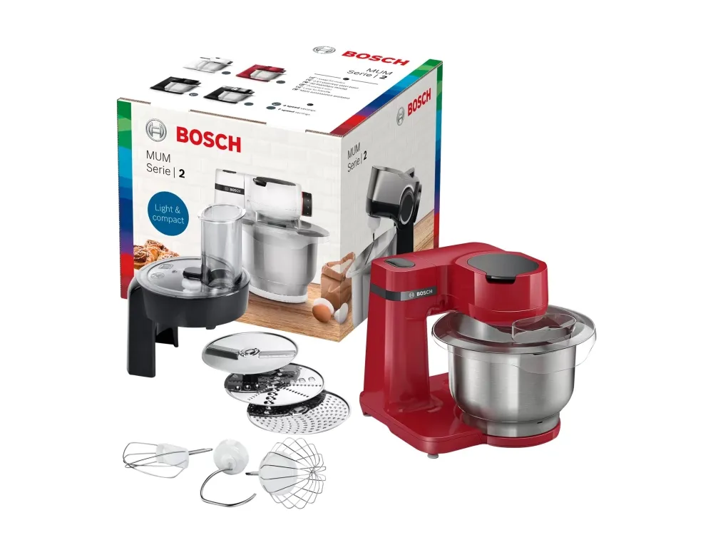 Bosch MUM Serie 2 MUMS2ER01 - Køkkenmaskine - 700 W - rød