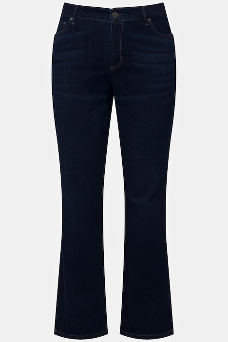 Jeans, Dark Denim, 5-Pocket-Schnitt, Elastikbund