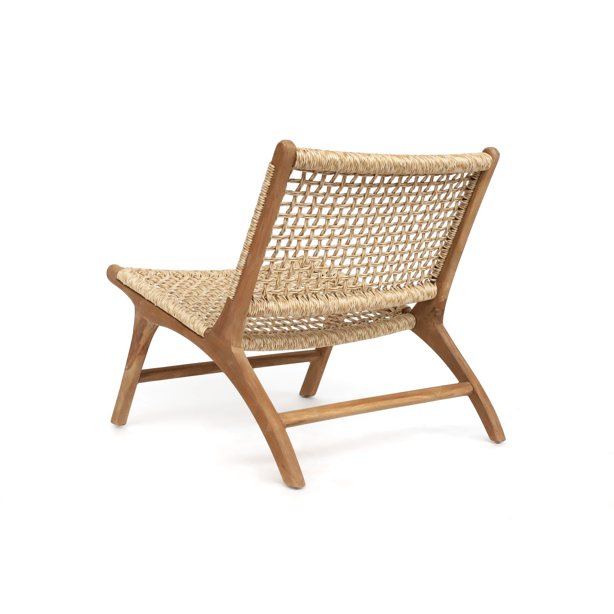 Lounge-Sessel 'Driessen' aus Teak, natur, B 65 cm, H 70 cm, L 78 cm von fischer's lagerhaus