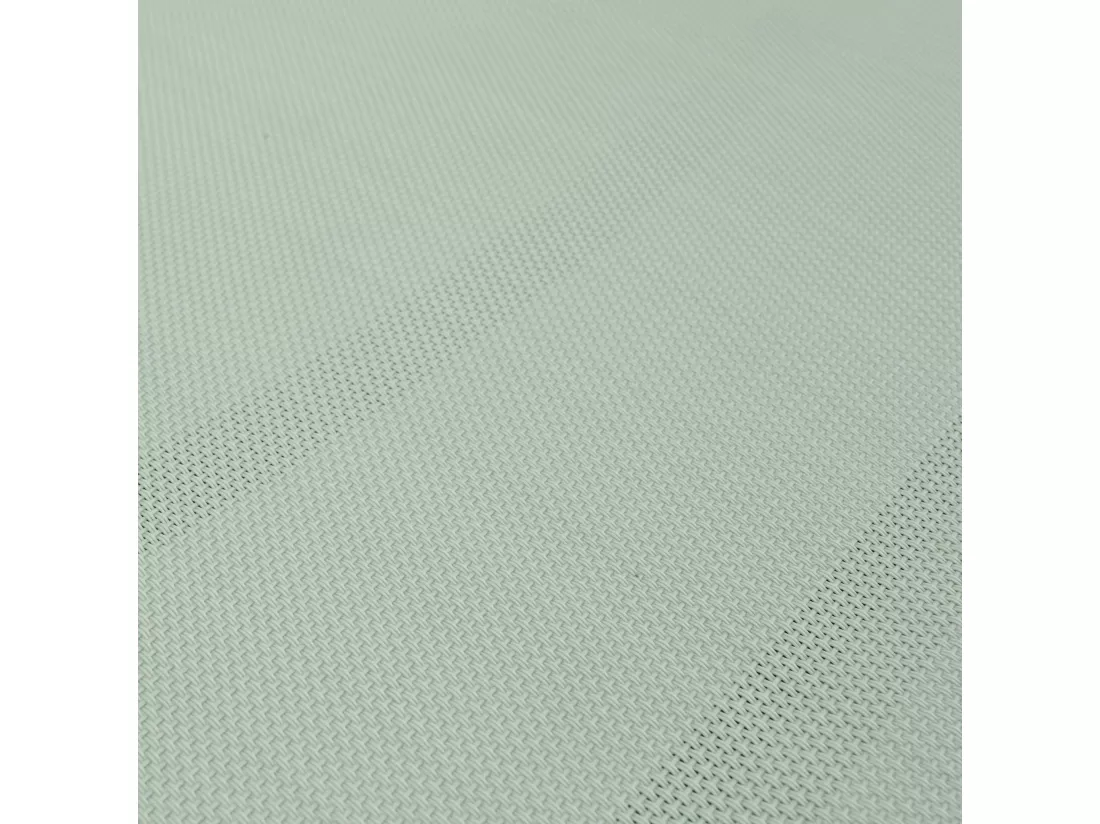 Lot de 2 bains de soleil ELSA en aluminium gris anthracite et textilène vert de gris. transats multi positions avec roulettes
