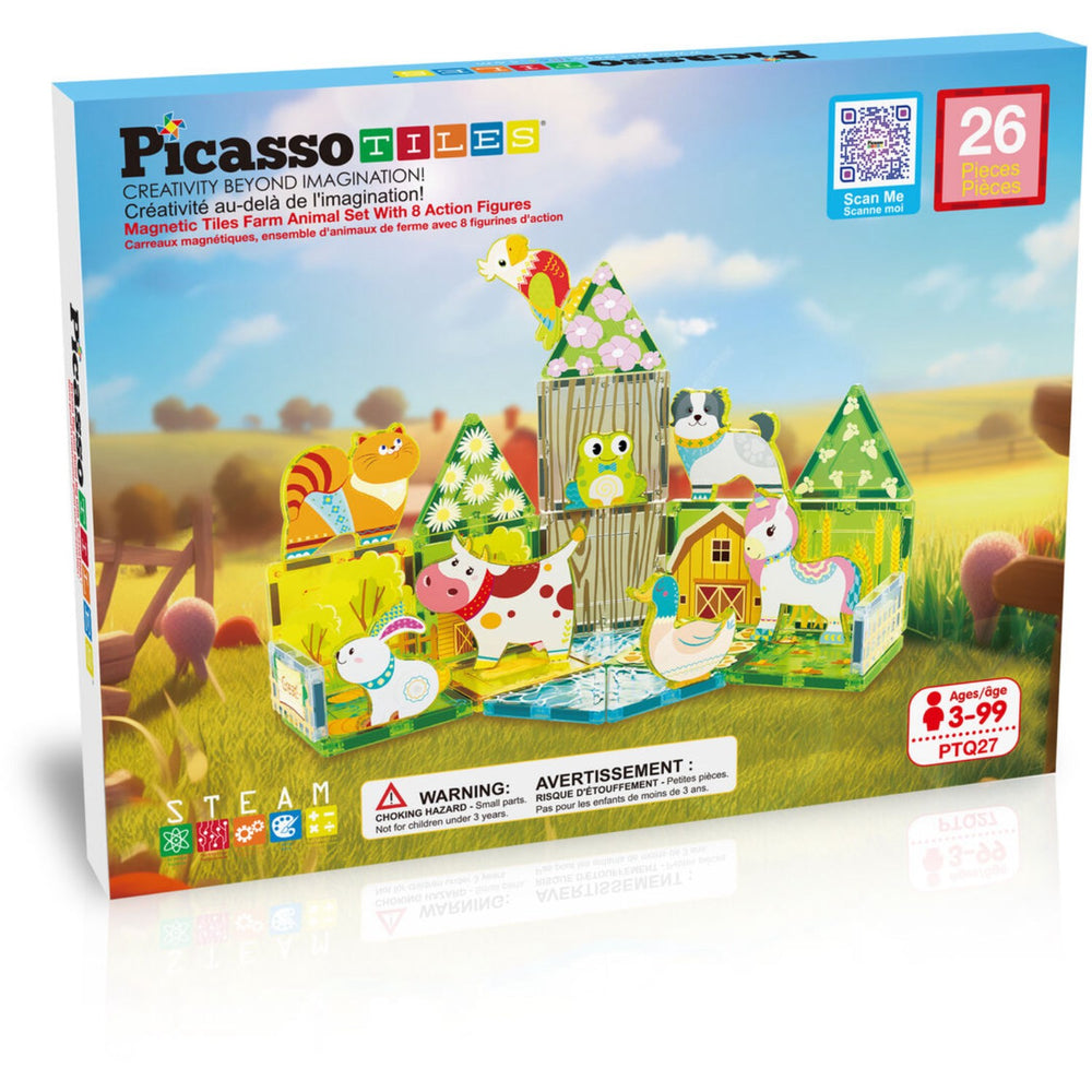 Køb Picasso Tiles Picasso Tiles 26 Stk Magnetiske Byggesæt Farm