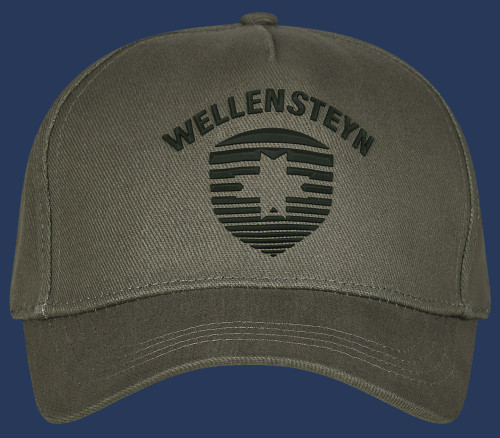 Stripe Cap Baumwolle, Anthracite/Black