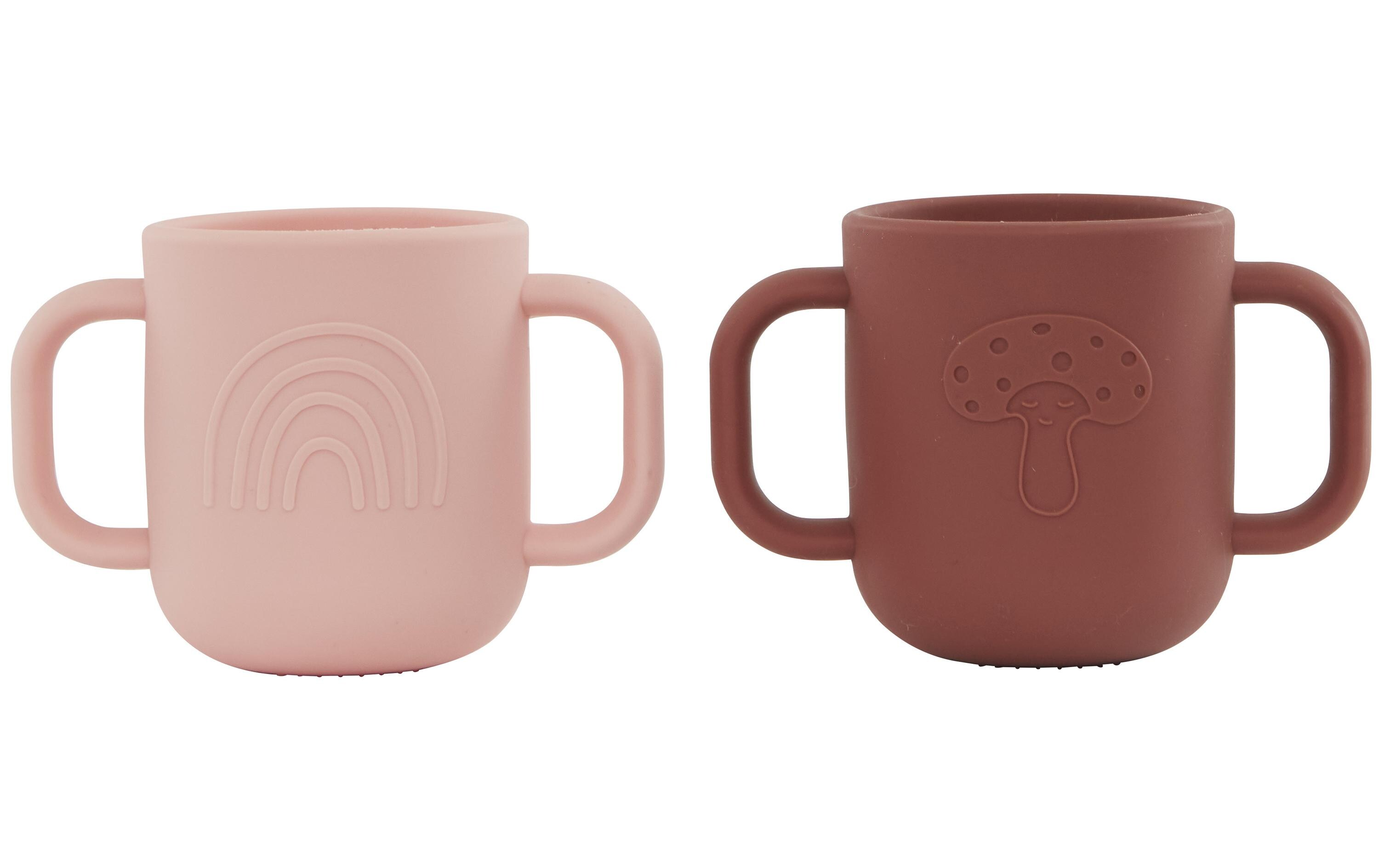 Kindertasse Kappu 2-teilig, Koralle/MuskatnussKinderbecher Set