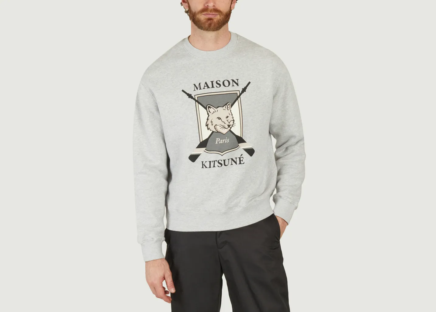 Sweat College Fox Printed Maison Kitsuné