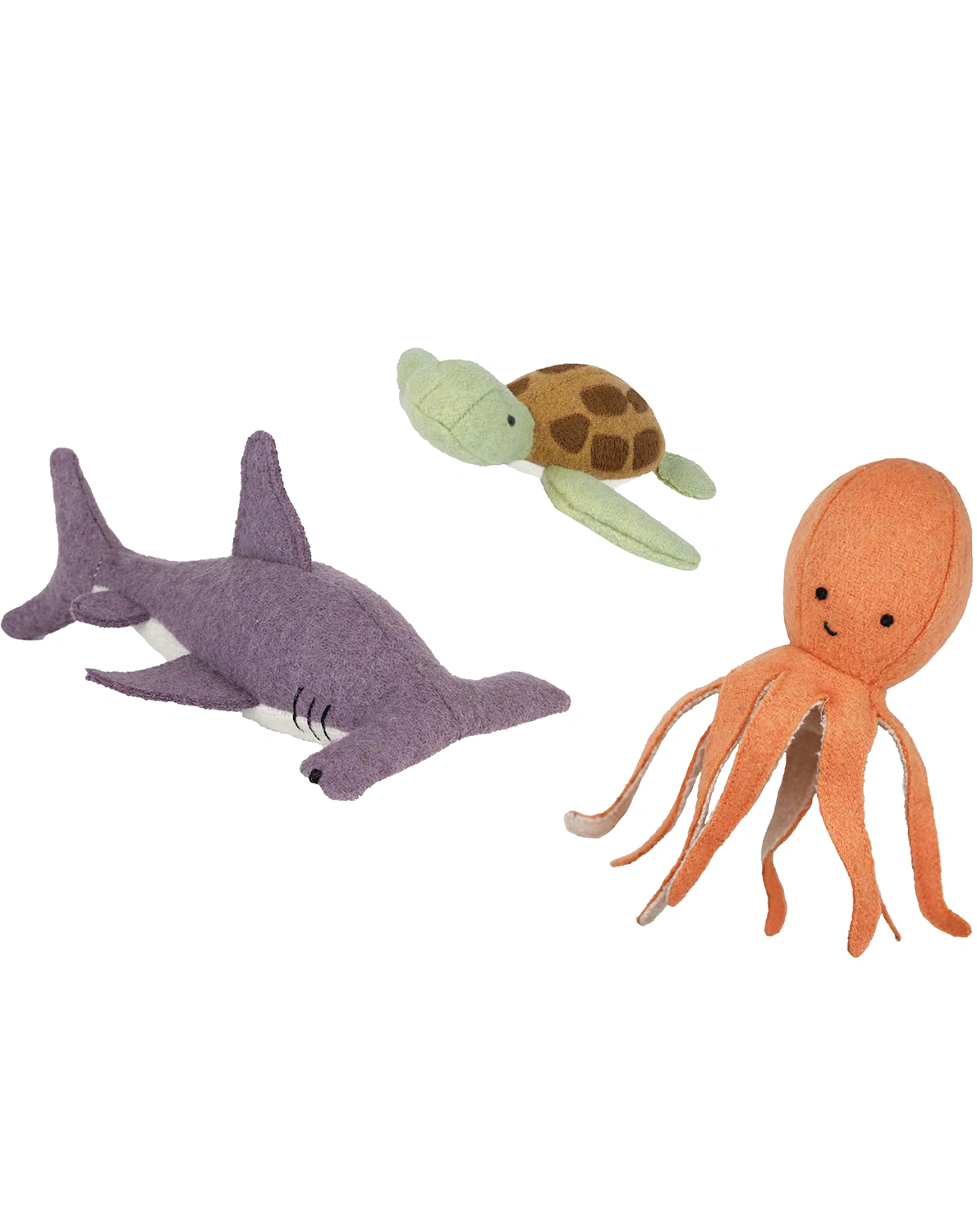Kuscheltier-Set HOLDIE FOLK -  MARINE ANIMALS 3-teilig