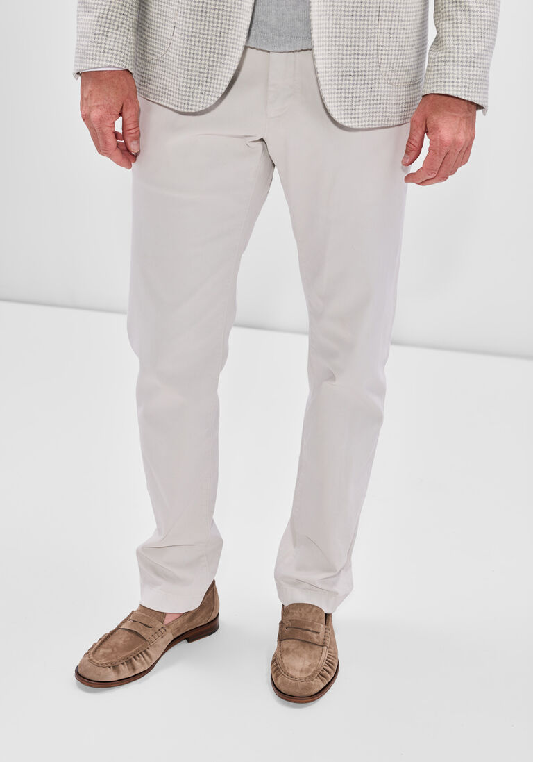 ecru jacob cohen chino pantalone slim fit bobby