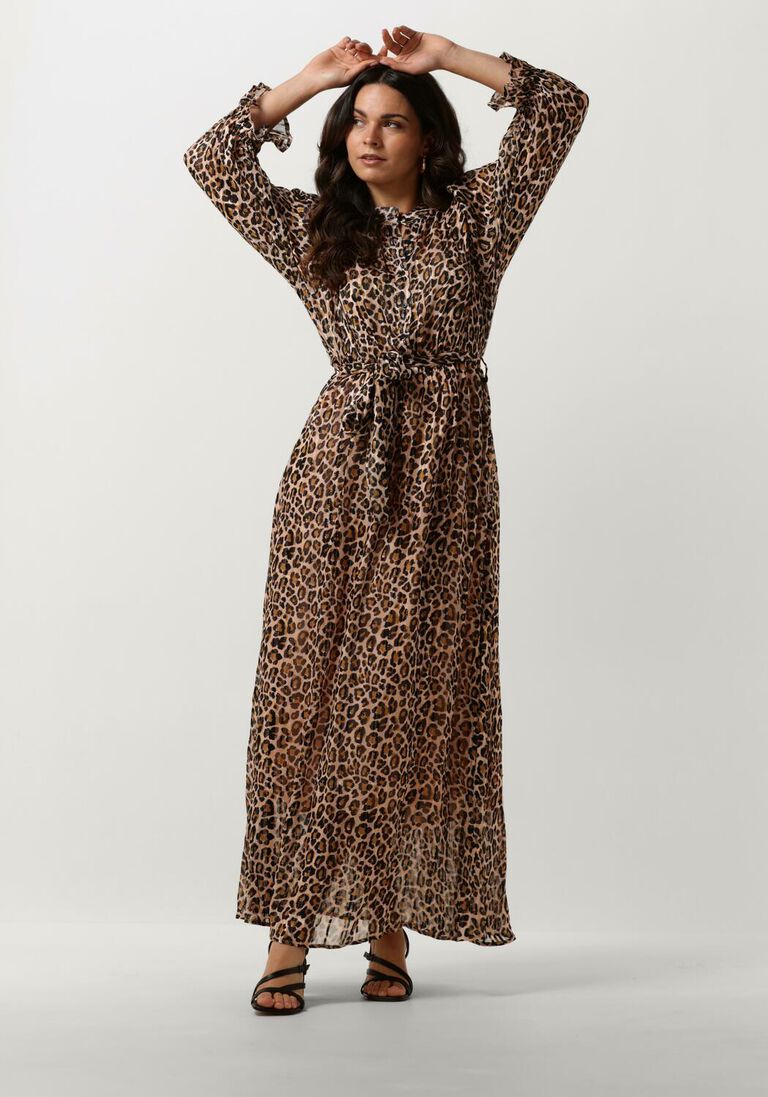 NOTRE-V bruine notre-v maxi jurk nv-diete maxi dress