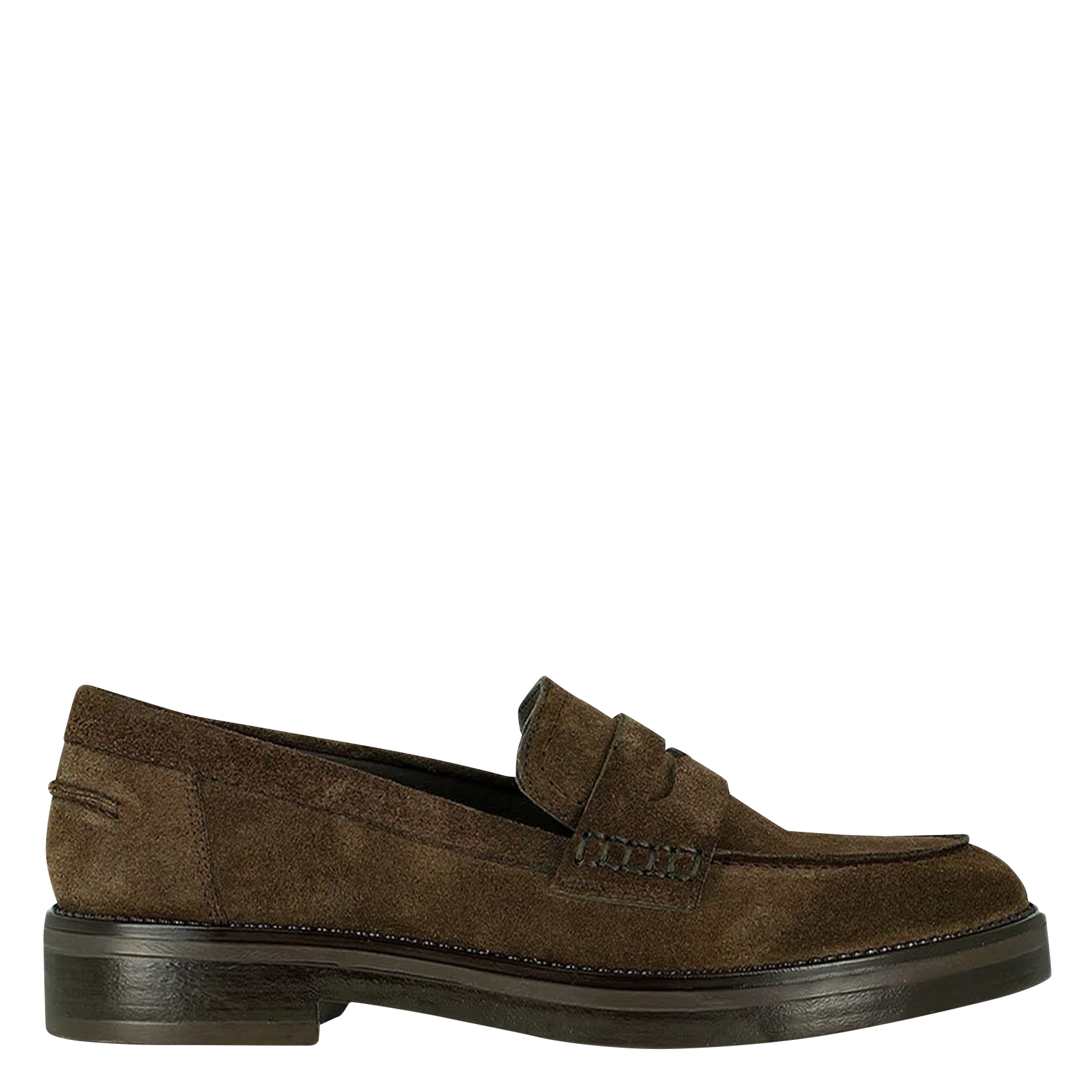 MIRNA - Mocassins en cuir velours | Marron