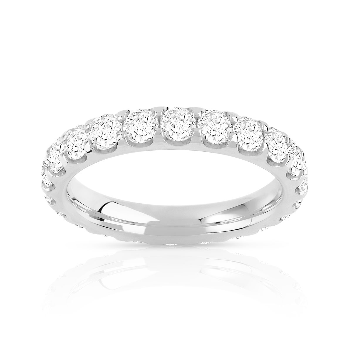 Alliance or 750 blanc diamant
