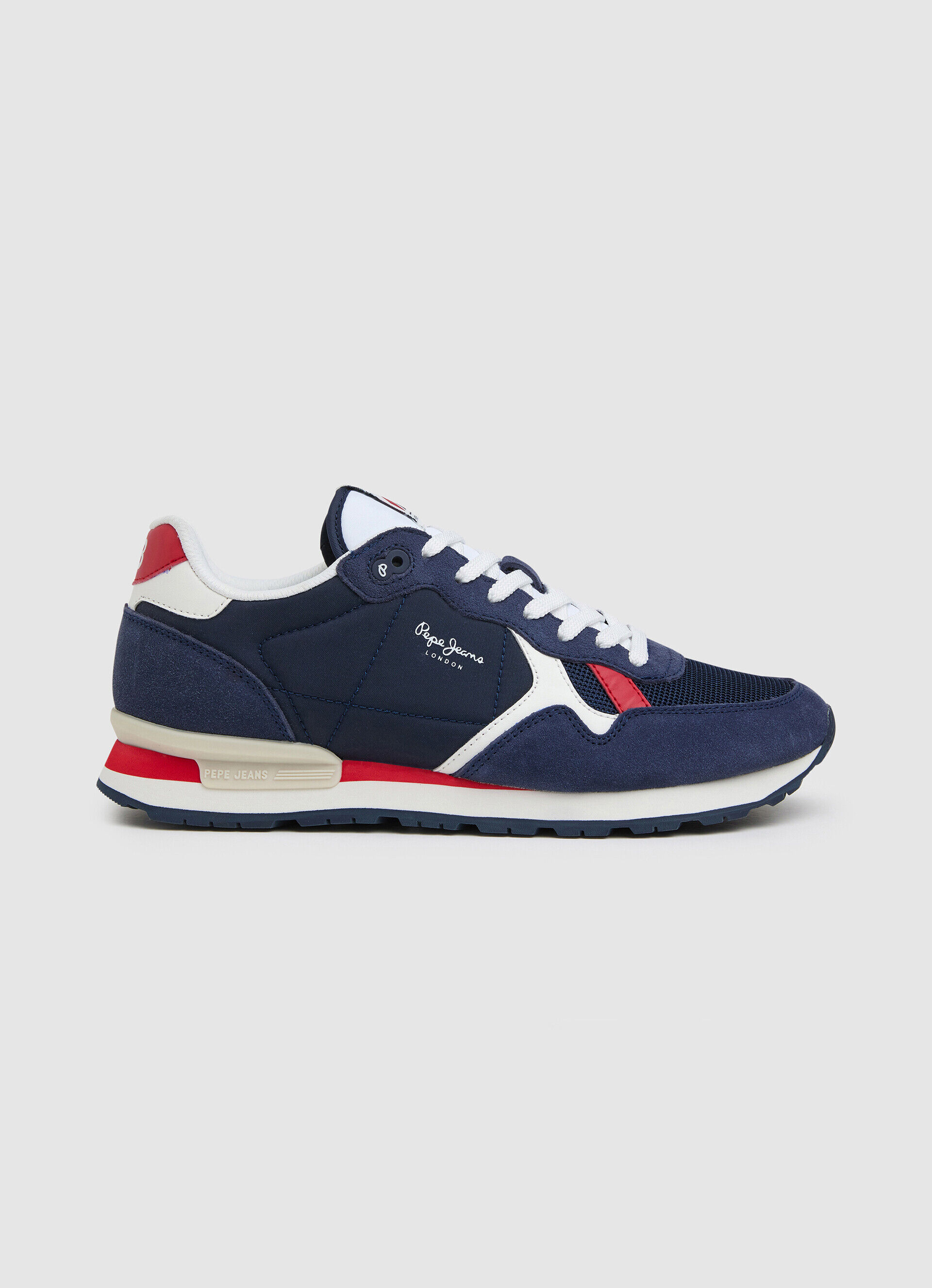 Sapatos combinados BRIT - azul marinho