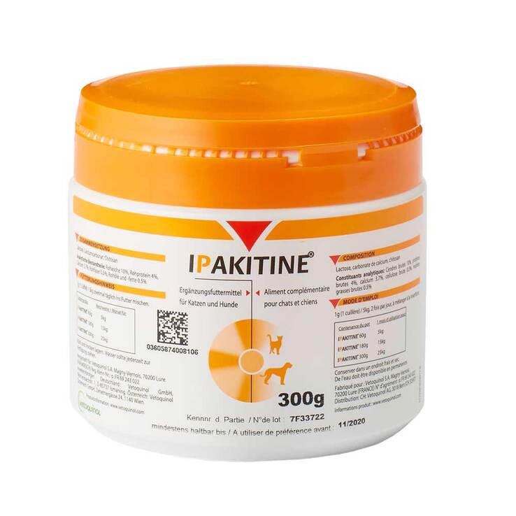 Ipakitine Ergänzungsfutterm.Pulver für Hunde / Katzen, 300 g
