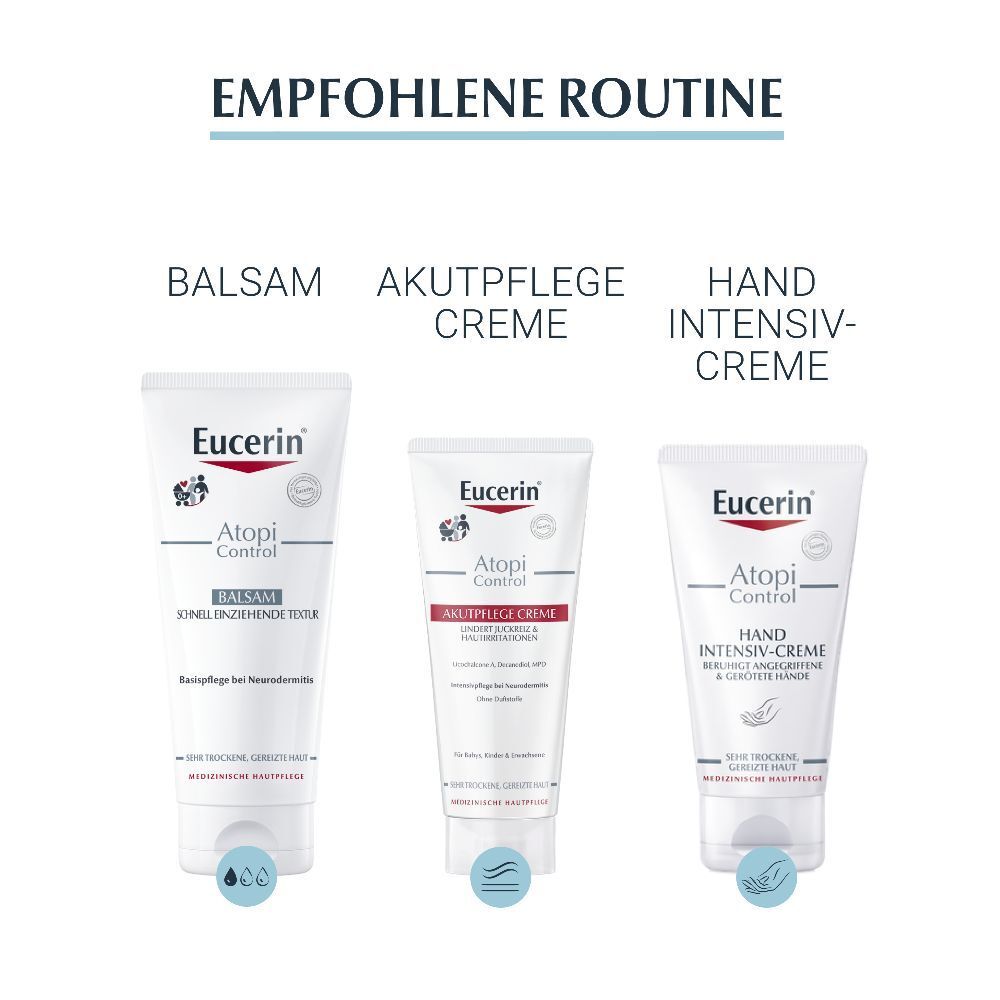 Eucerin® AtopiControl Lotion – Reichhaltige und hautberuhigdende Pflege bei Neurodermitis  – schnelle Hilfe bei Spannung und Juckreiz