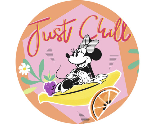 Zelfklevend fotobehang DD1-018 Dot Disney Minnie Chill Ø 125 cm