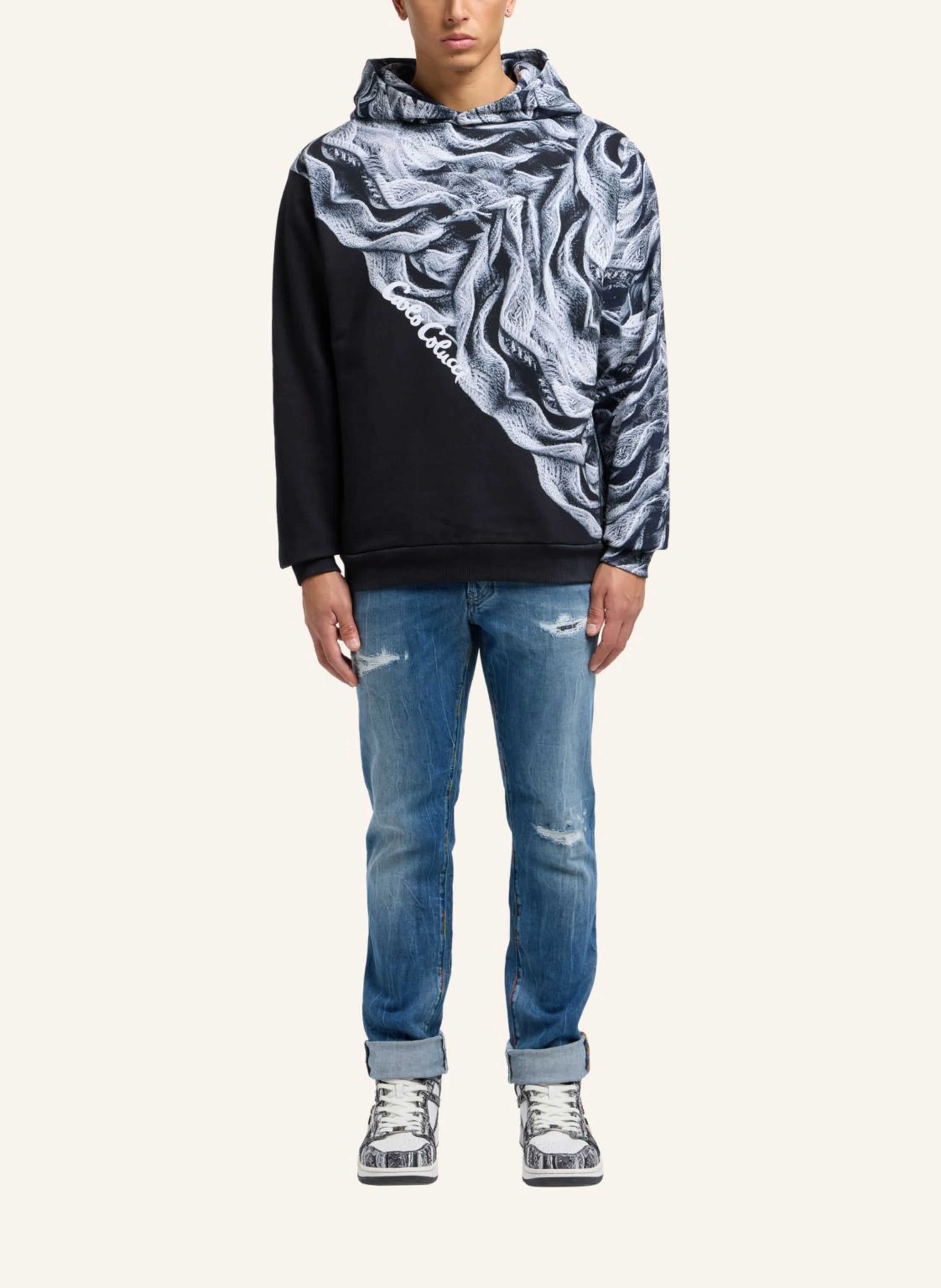 CARLO COLUCCI Hoodie - Artificial Knit DRAICCHIO