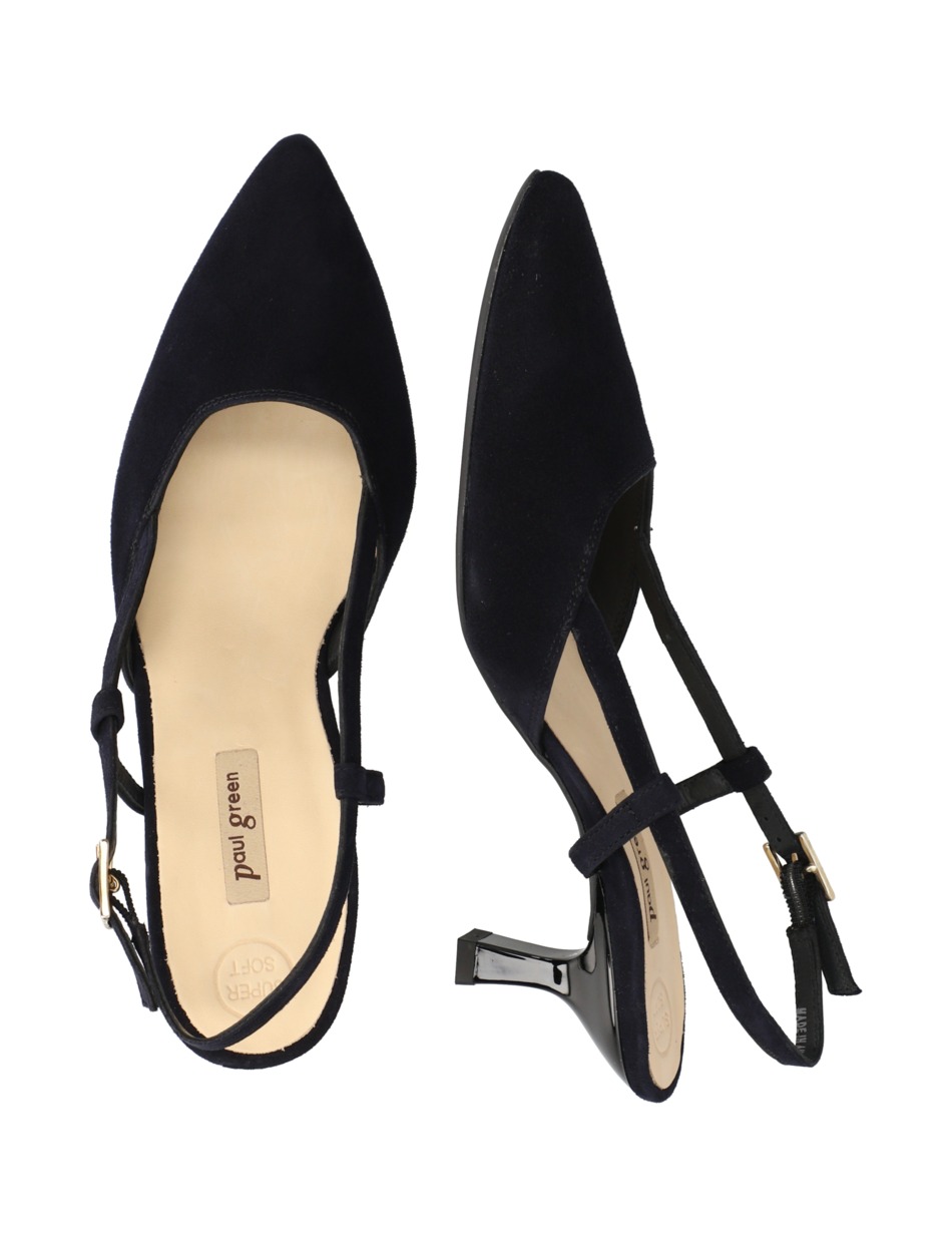 Veloursleder Slingpumps