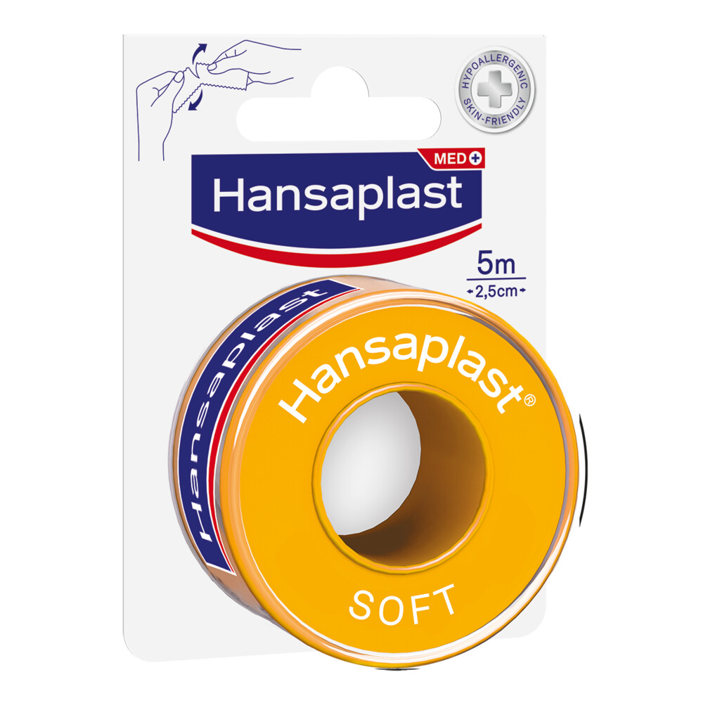 Hansaplast Hechtpleister Soft5 m x 2,5 cm