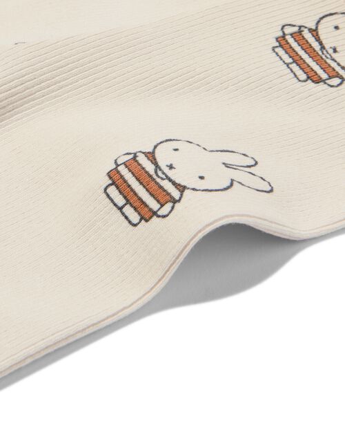 legging évolutif Miffy nouveau-né côtelé écru