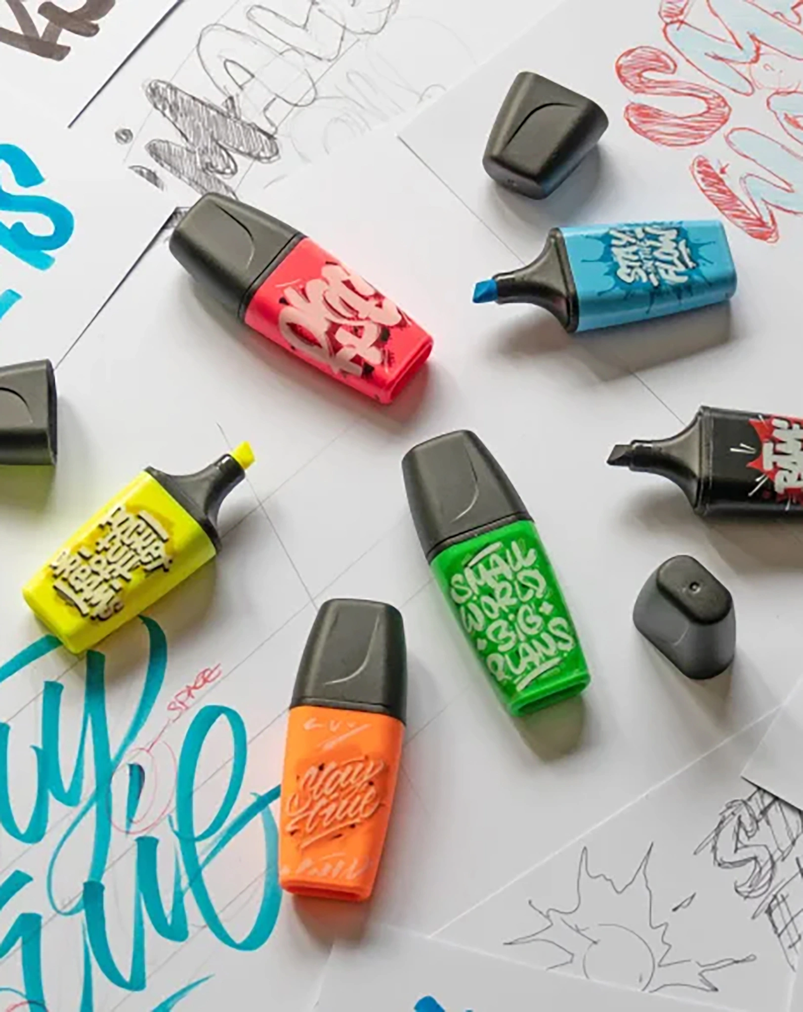 Textmarker STABILO® BOSS MINI by Snooze One 6er-Pack
