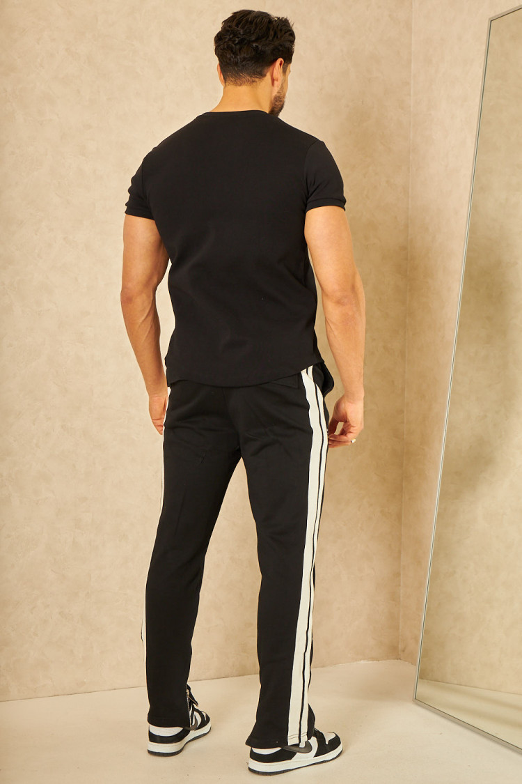 Joggerpant à bandes noir
