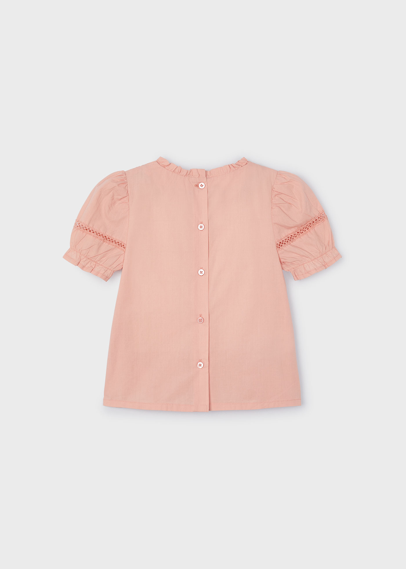 Blusa Better Cotton Popeline para meninas, cor cru