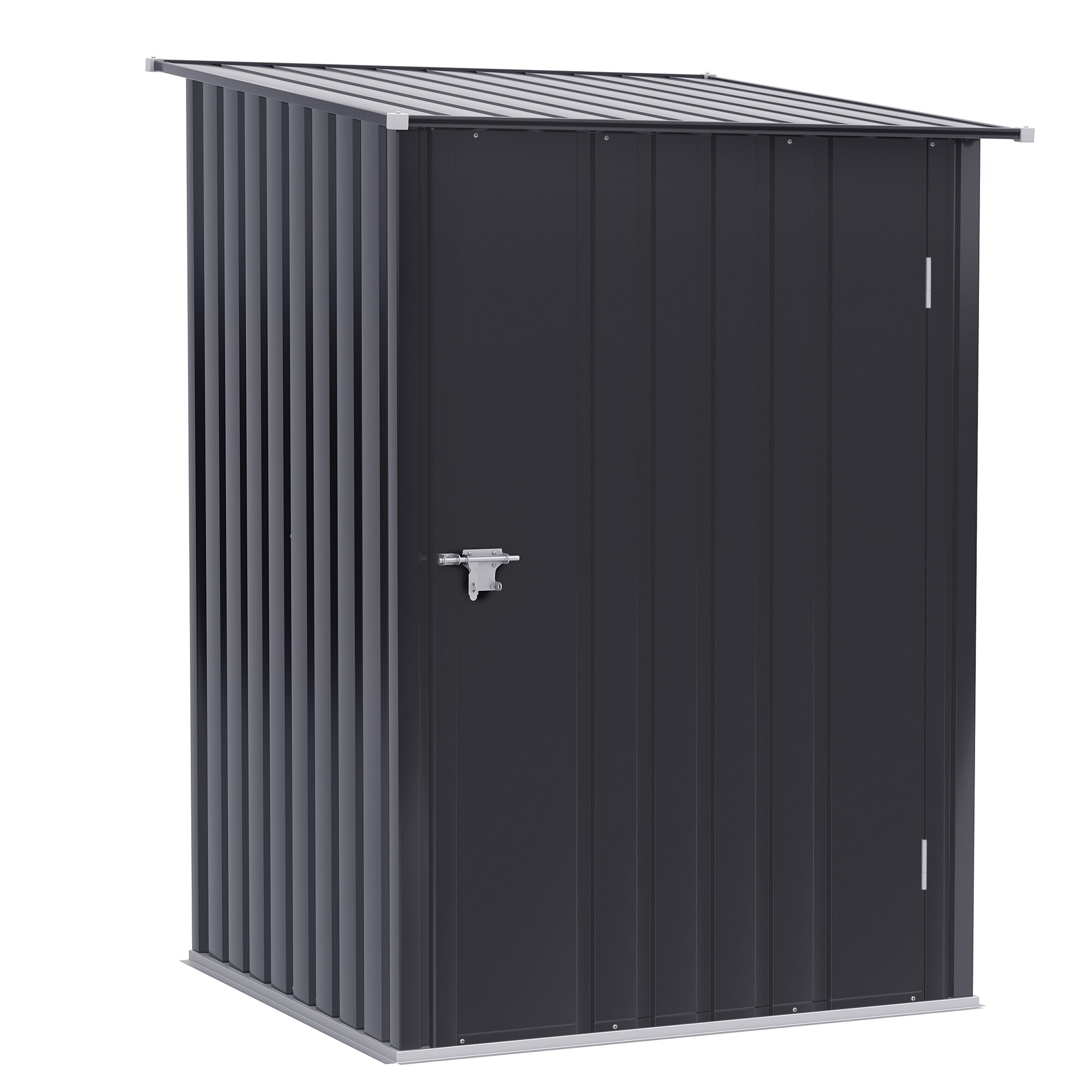 Outsunny Gerätehaus mit Pultdach grau 100B x 103T x 160H cm