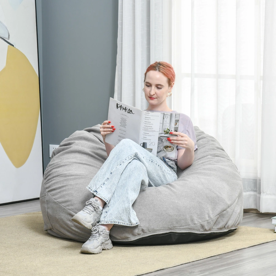 HOMCOM Sitzkissen hellgrau