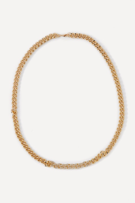 Chunky-Kette, modischer Look, Karabinerverschluss
