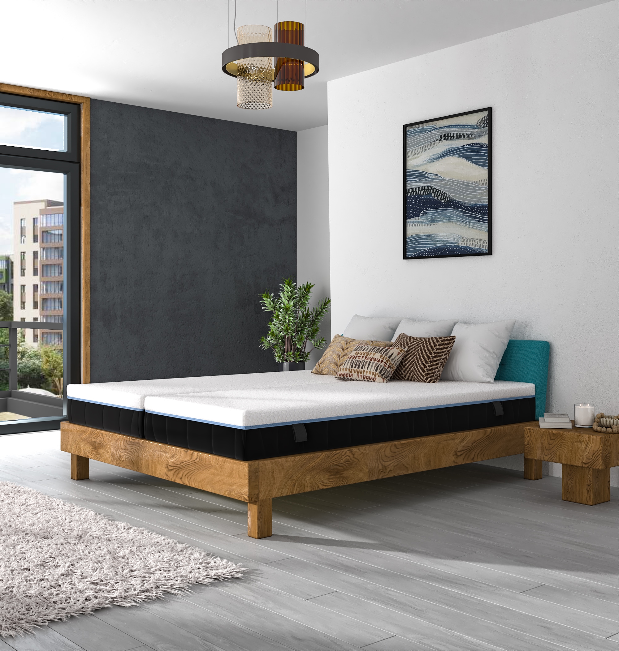 Hn8 Schlafsysteme Kaltschaummatratze »Royal Visco« 25 cm hoch 1 Stk. tlg. Schulterkomfortzone und GelTouch-Auflage für optimale Körperanpassung