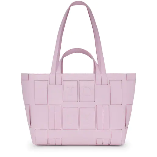 Bolsa Tote Feminina TOUS em tons de malva e bege