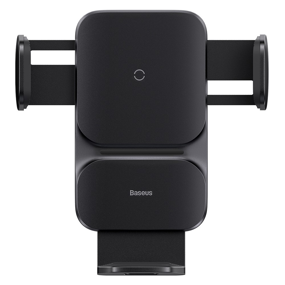 (15W) Magnetische Qi Wireless Auto KFZ Smartphone Halterung Ladegerät für Lüftungsgitter mit Automatik Verriegelung - Schwarz