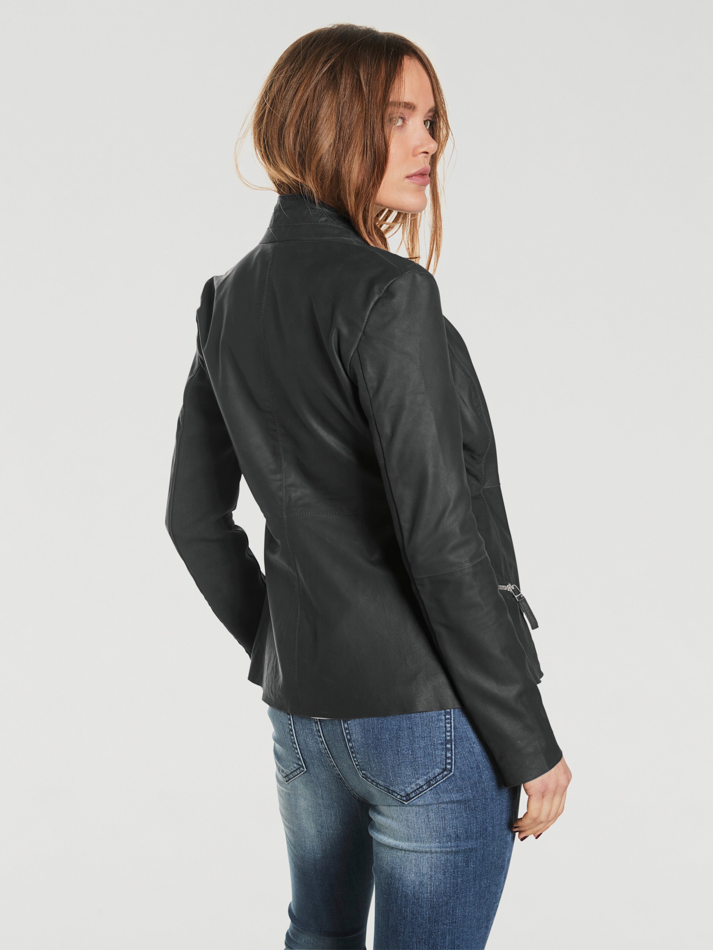 Leder-Jacke