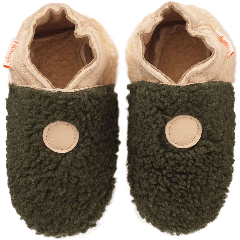 Bouclettes kaki-beige