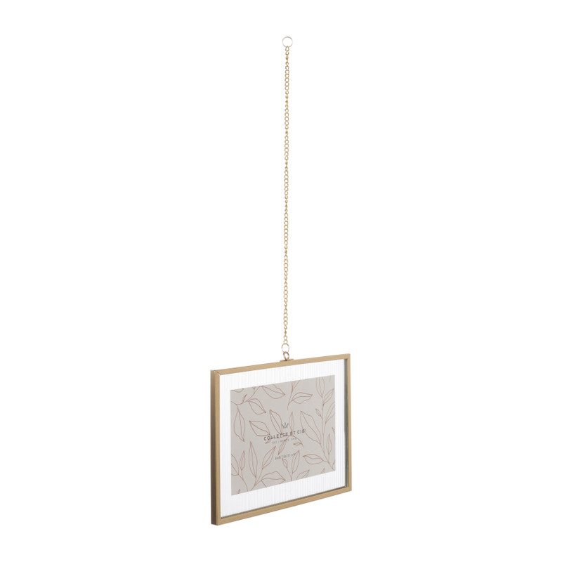 Fotolijst met ketting - 15x20x1 cm - goudkleurig