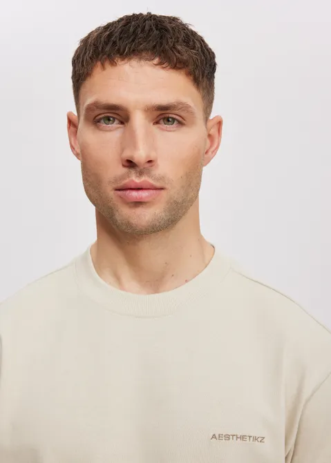 Oversized t-shirt block off-white (ECRU)