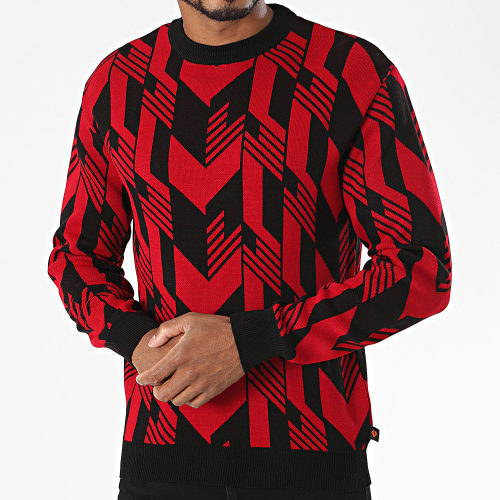 Pull AVH-179 Noir Rouge