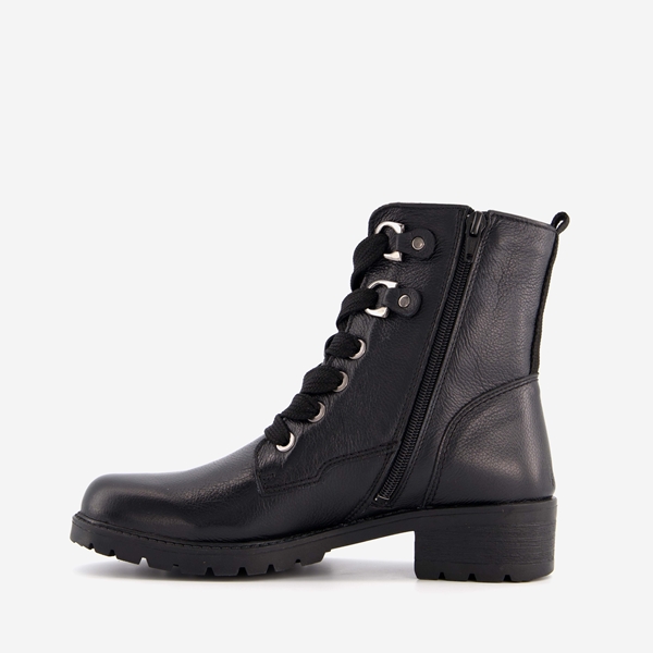Hush Puppies leren veterboots met brede veters