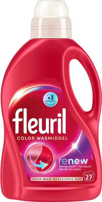 Fleuril - Vloeibaar Wasmiddel Renew - Gekleurde Was - 1,35 liter - 27 Wasbeurten